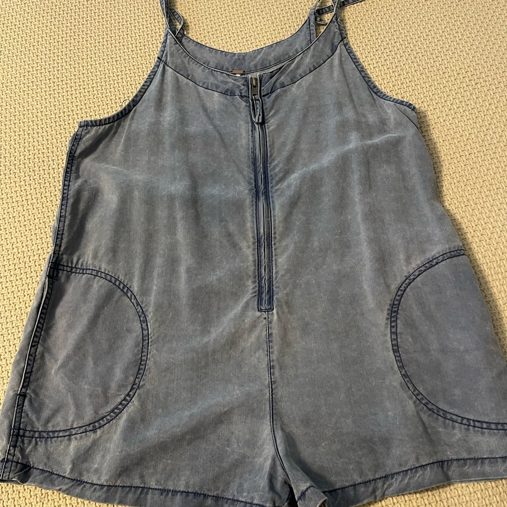 Denim romper free people